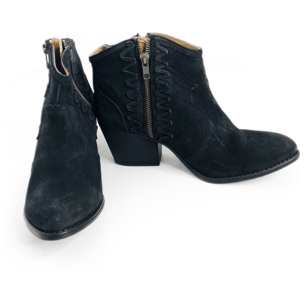 Musse and Cloud Black Suede Athya Ankle Boot 10
